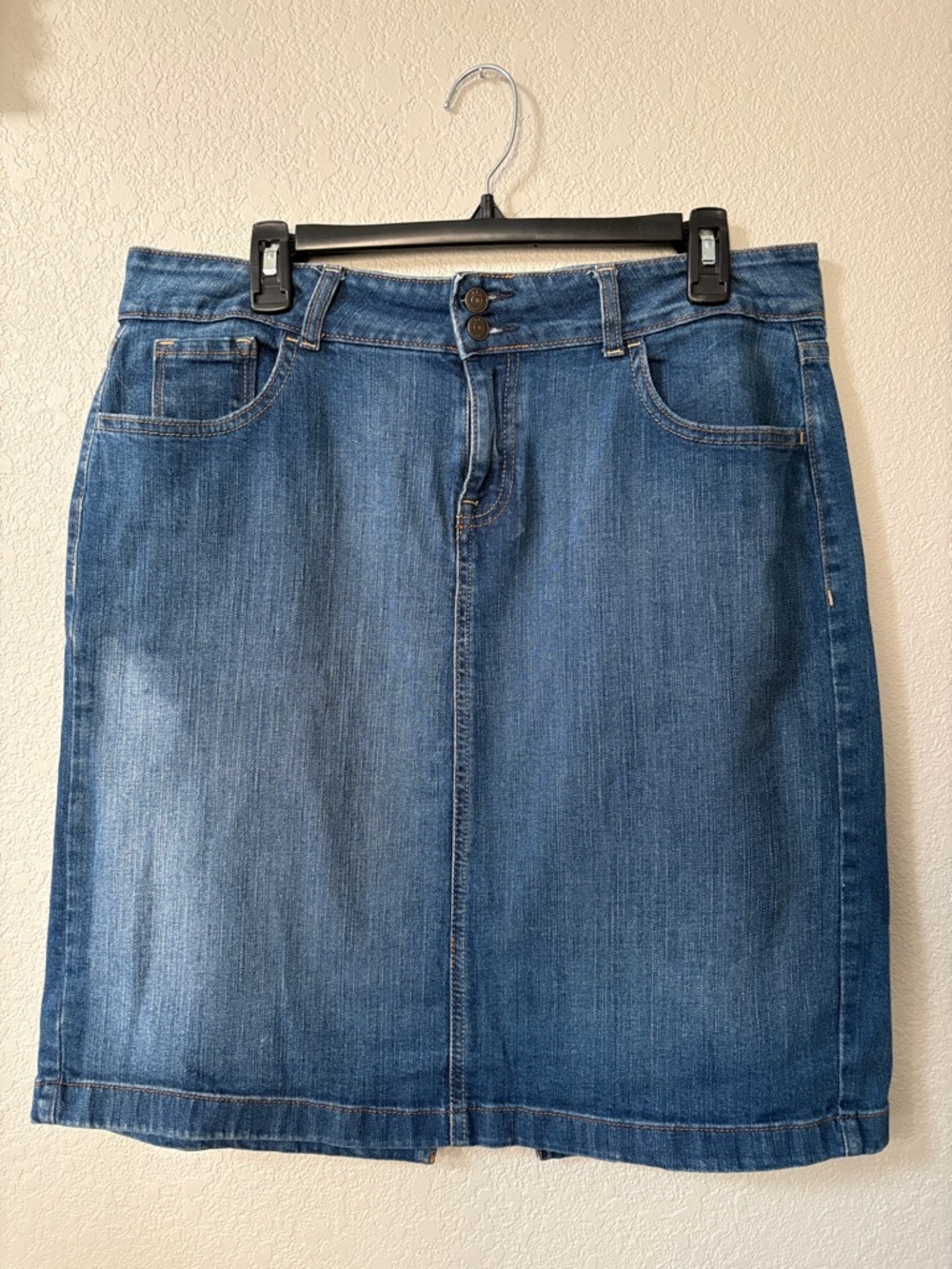 Old Navy Blue Denim Knee-Length Skirt